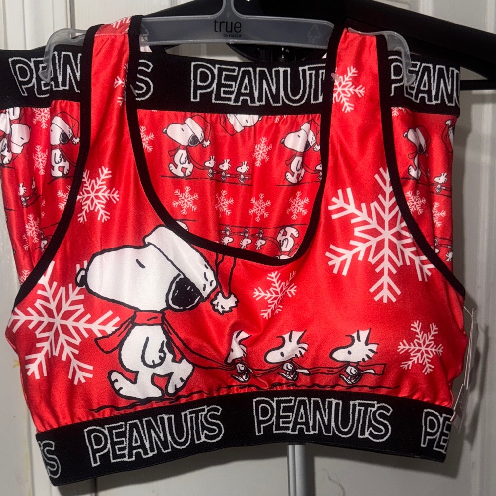 Peanuts Red Snoopy Sports Bra